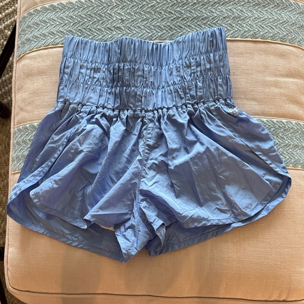 FP Movement by Free People High Waist Sky Blue Shorts